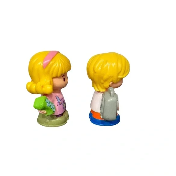 Fisher Price Little People Farmer Emma W/ Sponge & School Bus Eddie - Picture 3 of 7